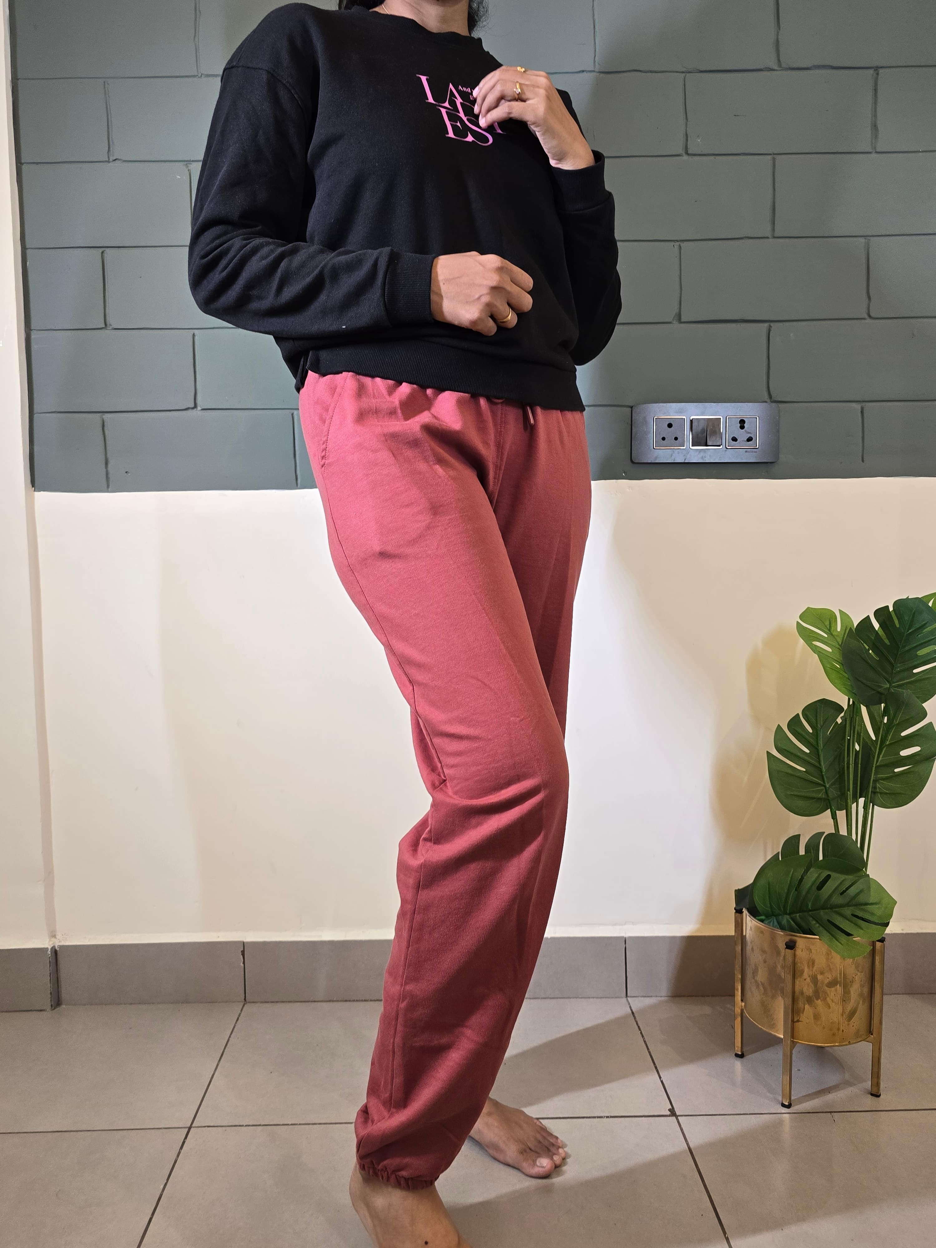 Women's Jogger-Peach